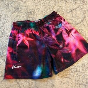 CHUMPS Vibrant Shorts Small Radiant Splash Mesh Athletic Casual